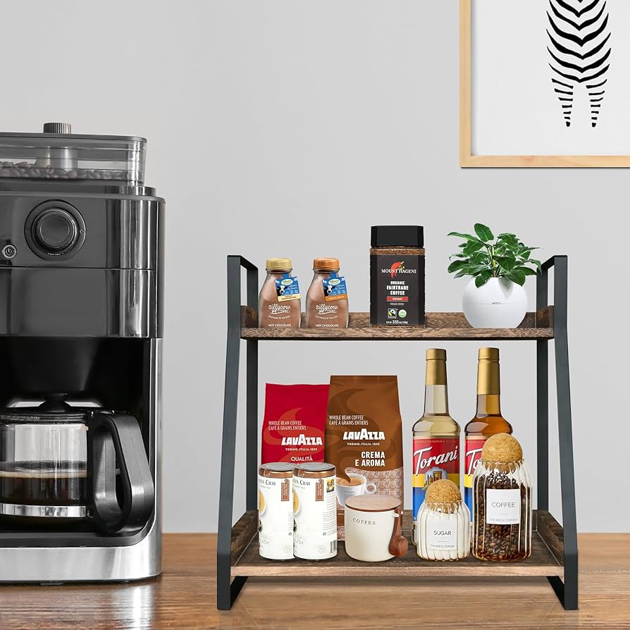 Amazon｜2段コーヒーバーオーガナイザー カウンタートップ用